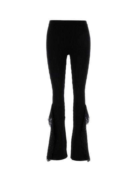 Blumarine Blumarine Women Black Knit Flared Leg Pant