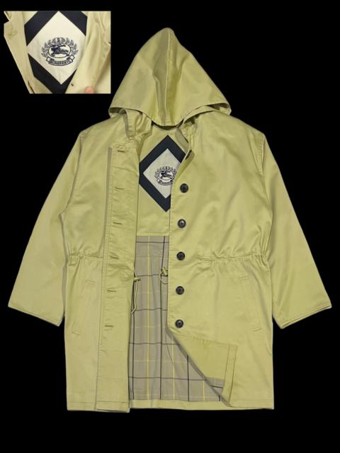 Other Designers Burberry Prorsum - VTG BURBERRY’S TRENCH OVERCOATS HOODIE EMBROIDERY BIG LOGO