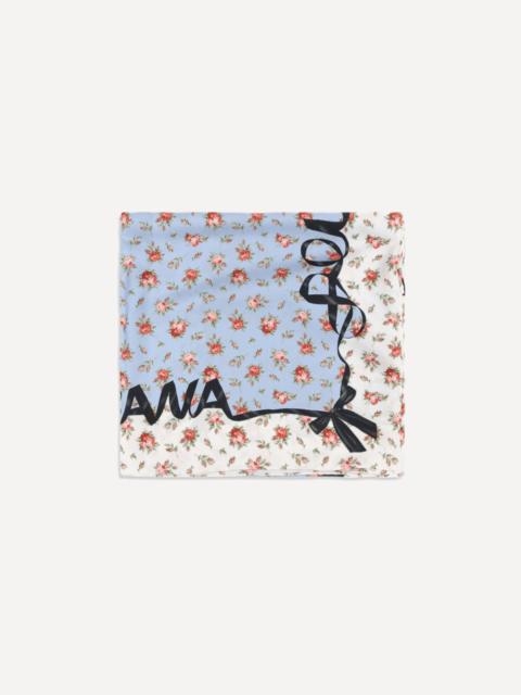 Dolce & Gabbana Silk Scarf with rose print