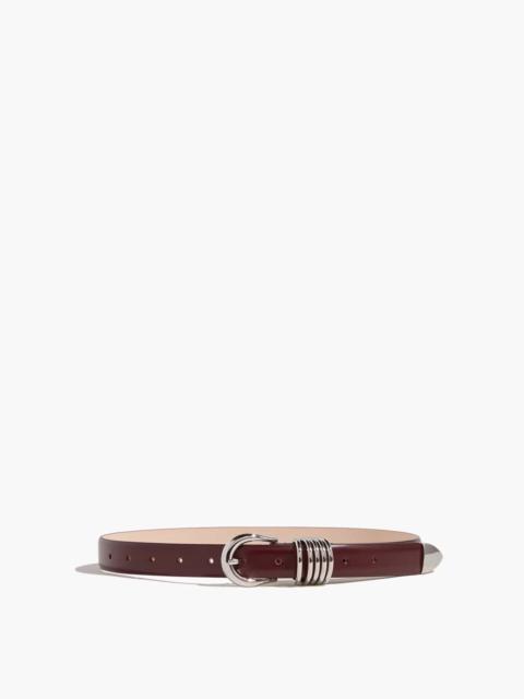 DÉHANCHE Hollyhock Belt in Bordeaux/Silver