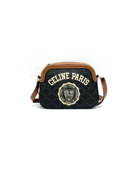 CELINE Celine 2021 Tan Triomphe Canvas Camera Crossbody Bag 191522CQM-04LU