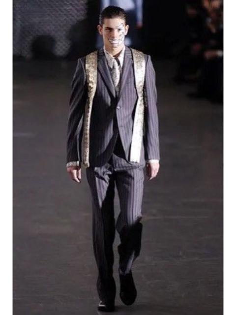 Alexander McQueen Alexander McQueen F/W’05 Striped Jacket