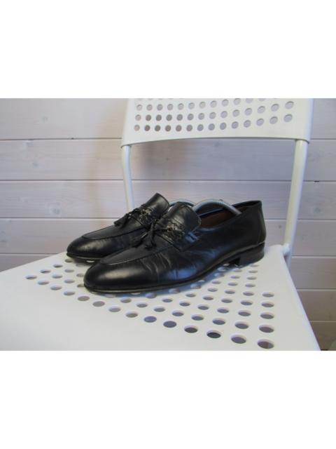 Other Designers Carlos Santos Men's Black Leather Loafers