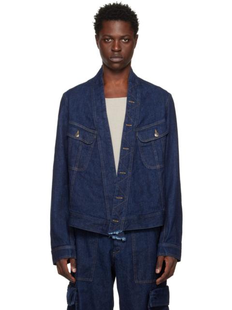 Greg Lauren $950 NWT Greg Lauren Washed Denim GL1 Trucker XL (Size 4)
