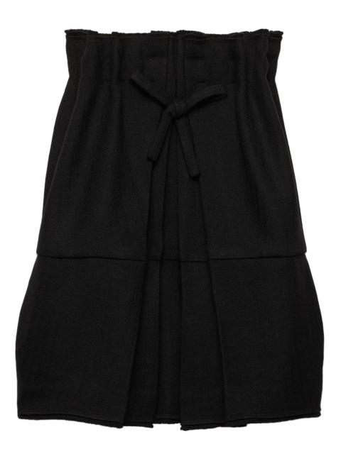 Prada bow-detailed pleated dress