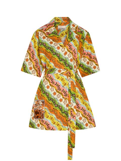 alemais bath house midi dress ALEMAIS + Sam Pauletto Bath House printed smocked