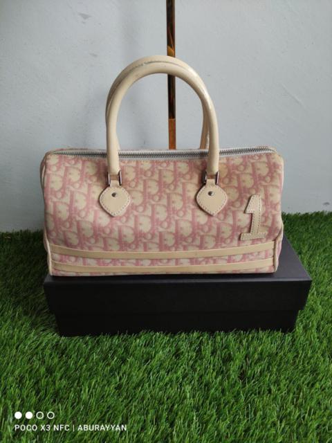 Authentic Christian Dior Trotter Pink Boston Bag
