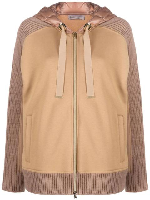 Herno hooded zip-up jacket