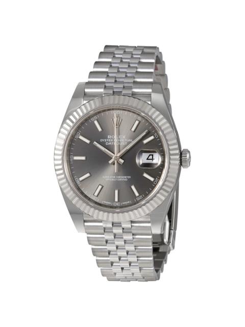 ROLEX Rolex Datejust Dark Rhodium Dial Automatic Men's Jubilee Watch 126334RSJ