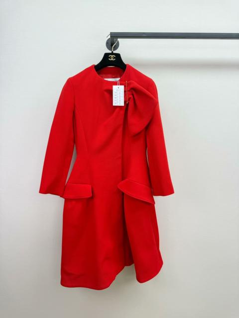 Dior Dior Runway Silk Wool Red Coat