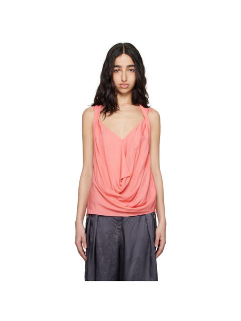 Kiko Kostadinov Pink Markarian Sleeveless Blouse