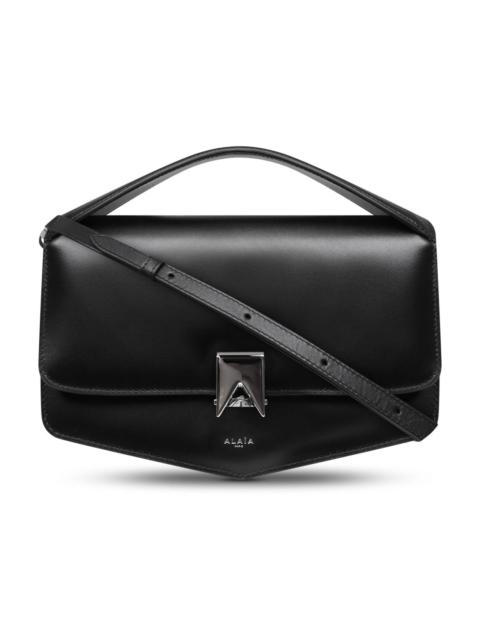 Alaïa LE PAPA EAST WEST BOX CALFSKIN BAG | BLACK/SILVER