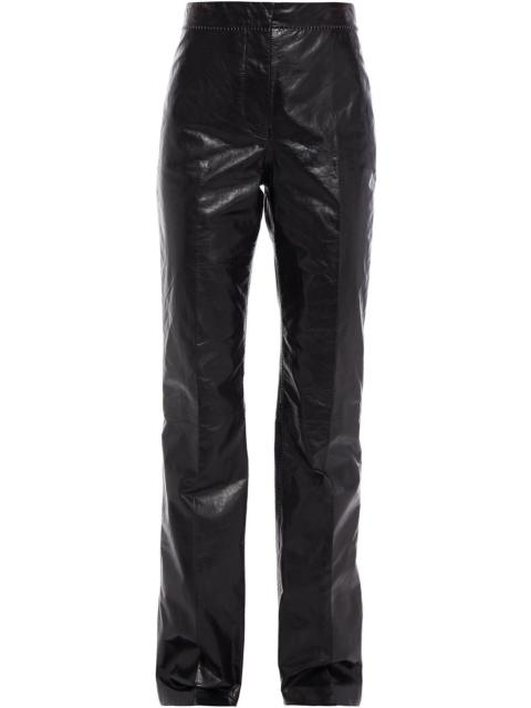 Acne Studios Textured-leather straight-leg pants