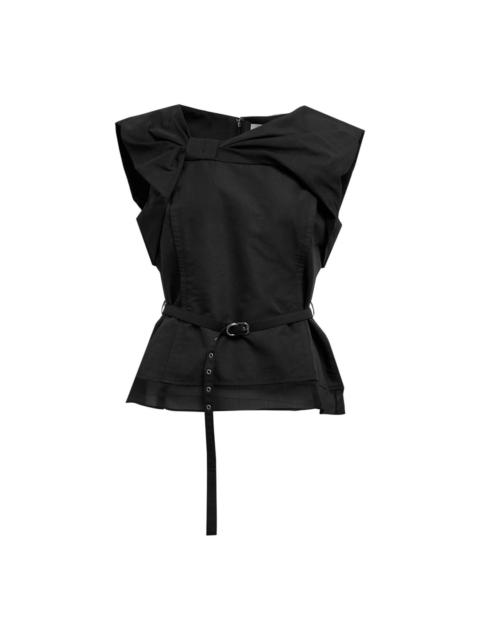 3.1 Phillip Lim Draped Bow Belted Shell Top