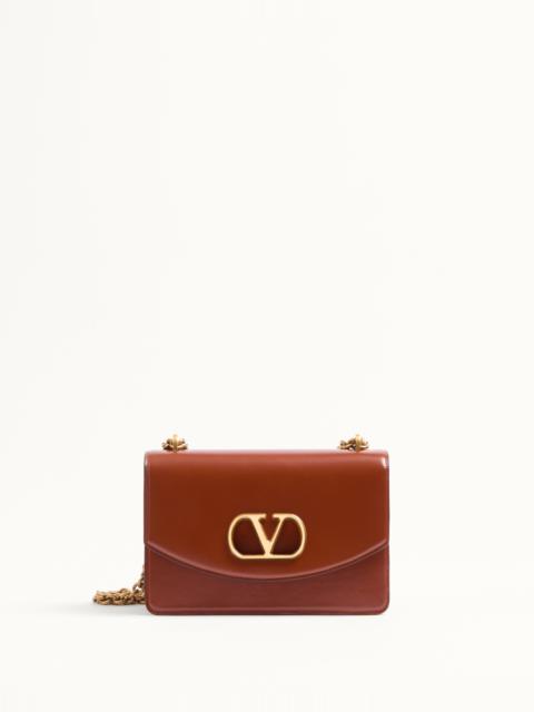 Valentino VALENTINO GARAVANI VAIN SHOULDER BAG IN SHINY CALFSKIN