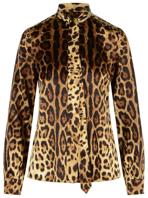 Dolce & Gabbana Dolce & Gabbana Leopard-Print Silk Shirt Women