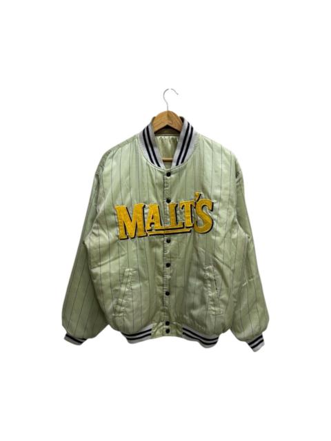 Other Designers Vintage Suntory Malt’s Beer Riversible Varsity Bomber Jacket