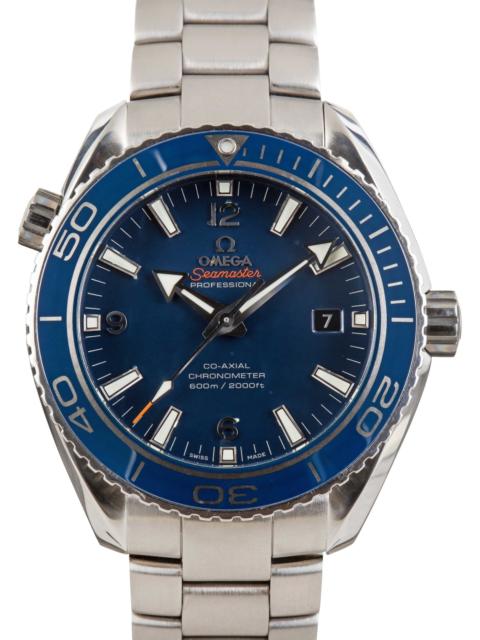 OMEGA Used Titanium Omega Seamaster Planet Ocean 600M Blue Dial