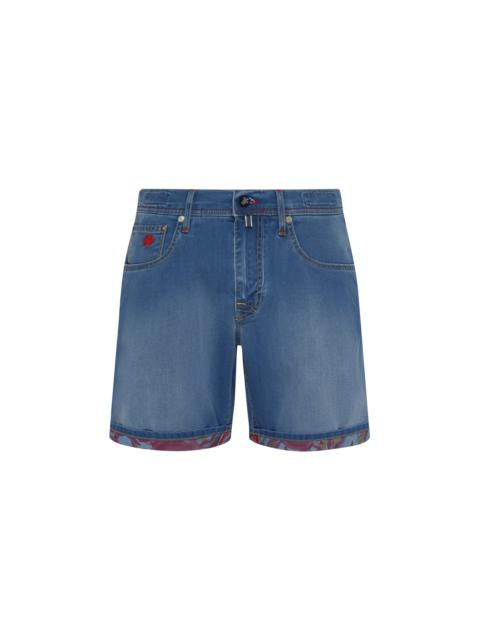 Vilebrequin Men Denim Bermuda Shorts Crab Balloons