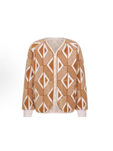Dior Dior Reversible Jacket with Allover Geometric CD Print