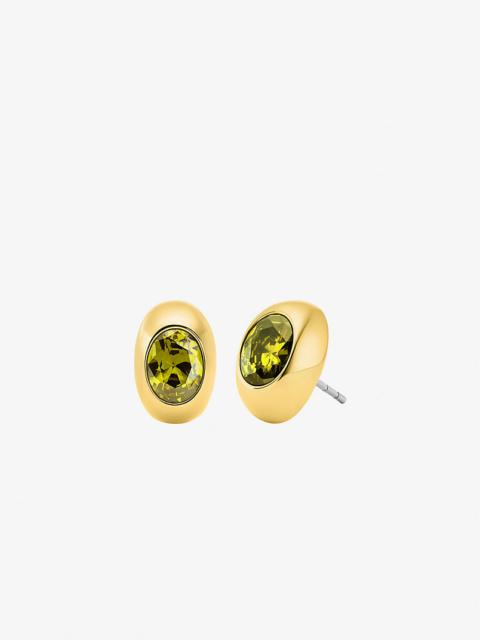 MICHAEL KORS Oval Stone Stud Earrings