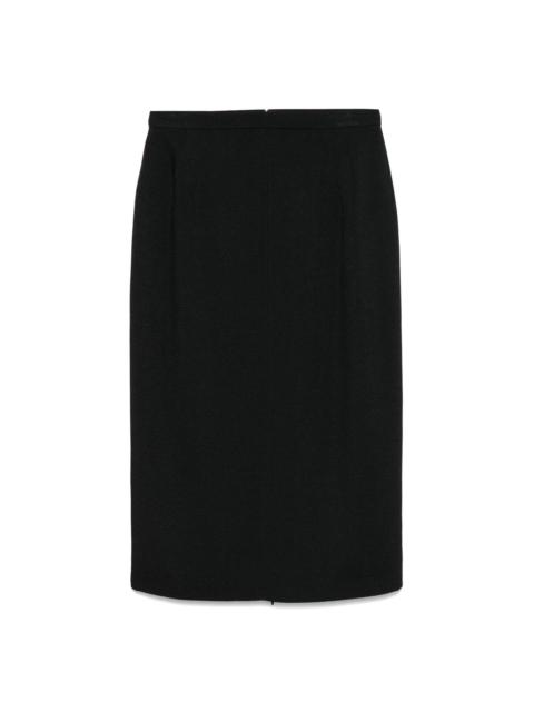 high-waisted skirt