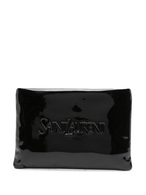 Saint Laurent Men Patent Leather Pouch