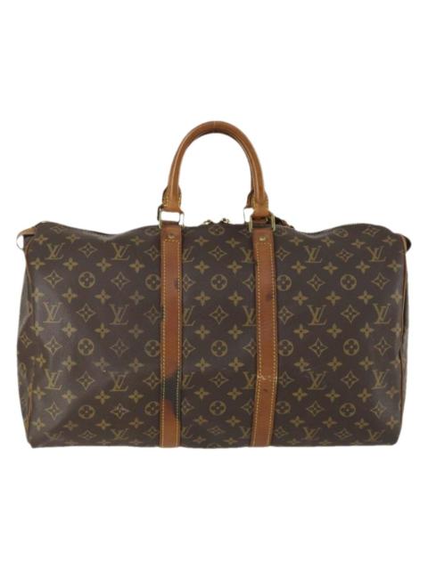 Louis Vuitton Keepall leather travel bag