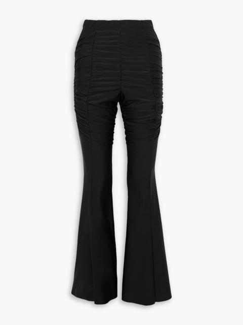 Other Designers Ester Manas ruched stretch-knit flared pants