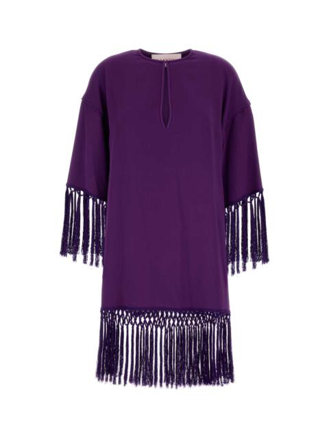 Valentino Garavani Women Purple Cady Dress