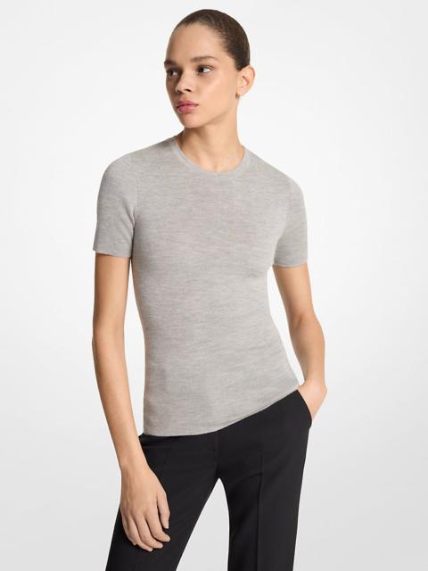 MICHAEL KORS COLLECTION Cashmere Short-Sleeve Sweater