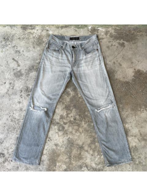 Other Designers Distressed Denim - Vintage Back Number Black Label Distressed Jeans Denim Pants