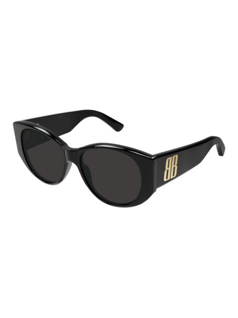 BALENCIAGA Balenciaga Grey Cat Eye Ladies Sunglasses BB0455S 001 55