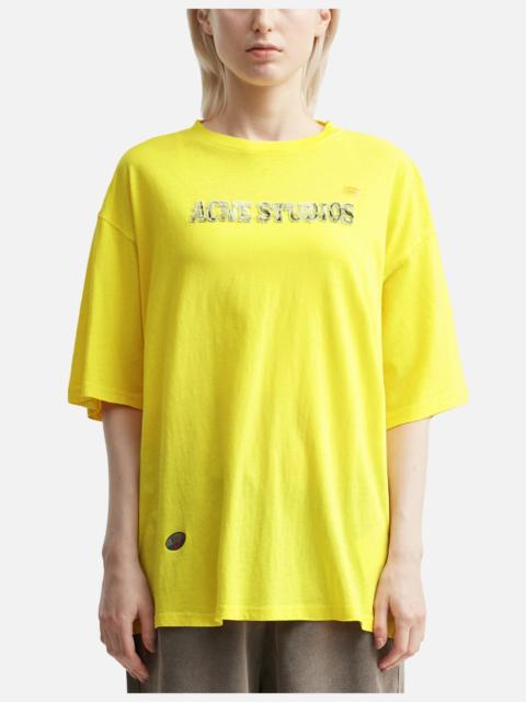 Acne Studios LOGO T-SHIRT - BRIGHT YELLOW