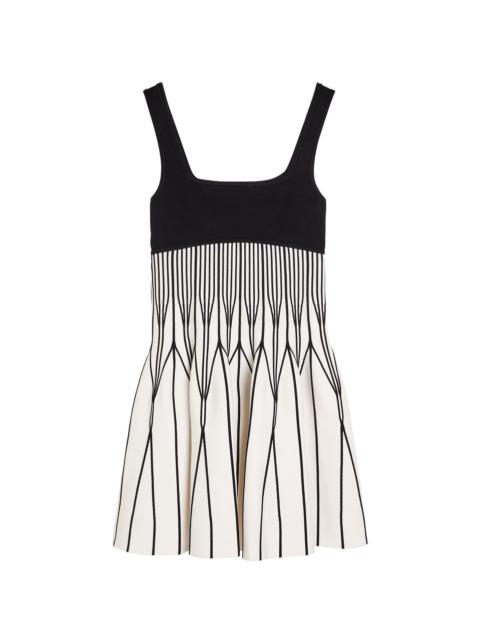 SIMKHAI Simkhai Cynder Patterned Knit Mini Dress