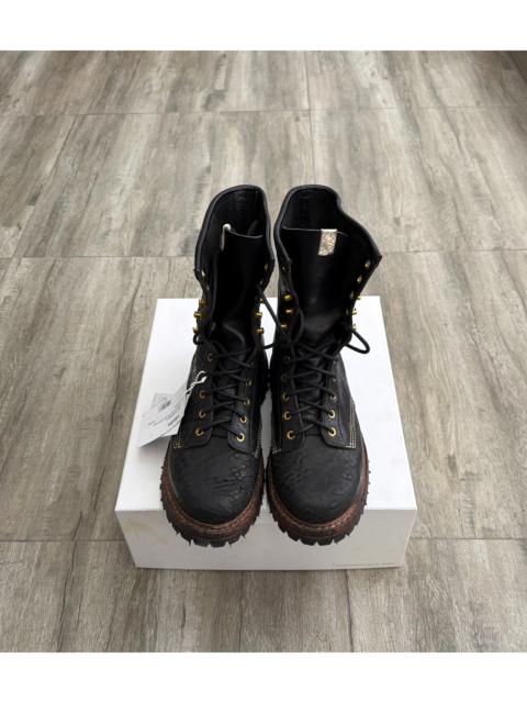 visvim VISVIM SCOUT PLAIN TOE BOOTS HI-FOLK — Italian Horsehide High-Top Boots (SS25)