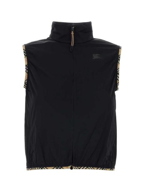 Burberry Burberry Women Black Stretch Nylon Sleeveless Jacket