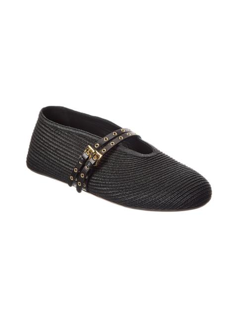 Alaïa ALAÏA Paper Straw Ballet Flat