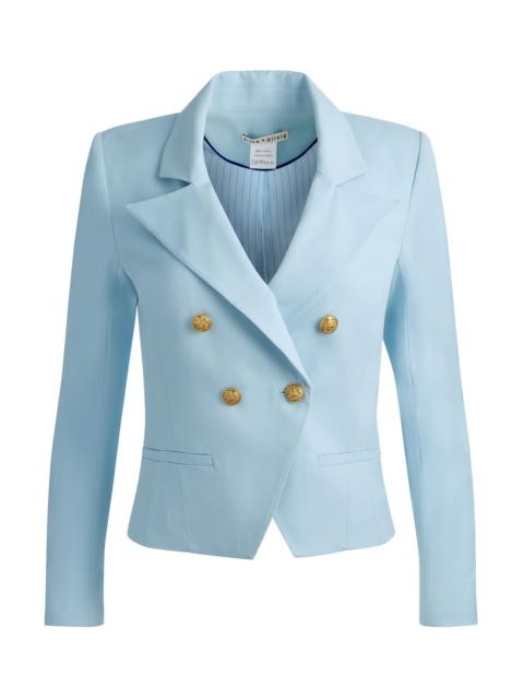 Alice + Olivia SABLE DOUBLE BREASTED CROPPED BLAZER