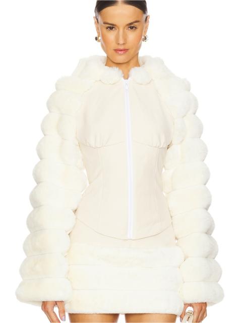Kim Shui Faux Fur Hooded Jacket