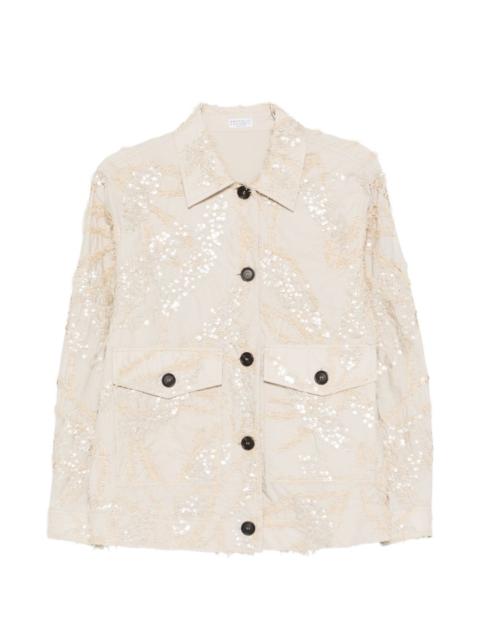 Brunello Cucinelli Brunello Cucinelli Women Embroidered Cotton Jacket