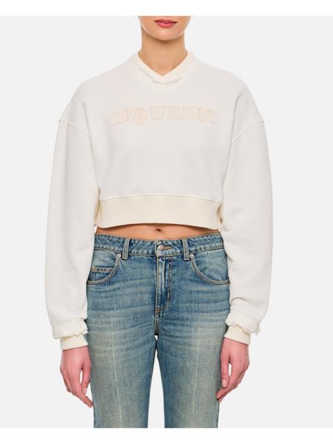 Alexander McQueen Alexander Mcqueen Women Cropped Sweatshirt