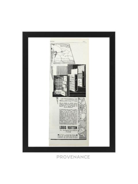 Louis Vuitton Louis Vuitton Antique Vintage Newsprint Ad - Trunks