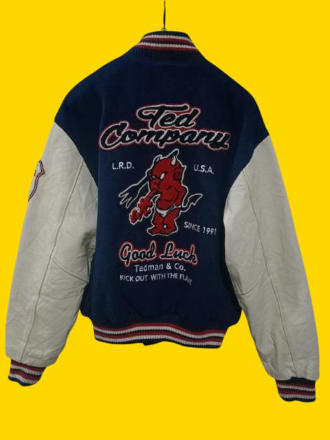 Other Designers Tedman - Tedman 'Good Luck' stadium varsity jacket