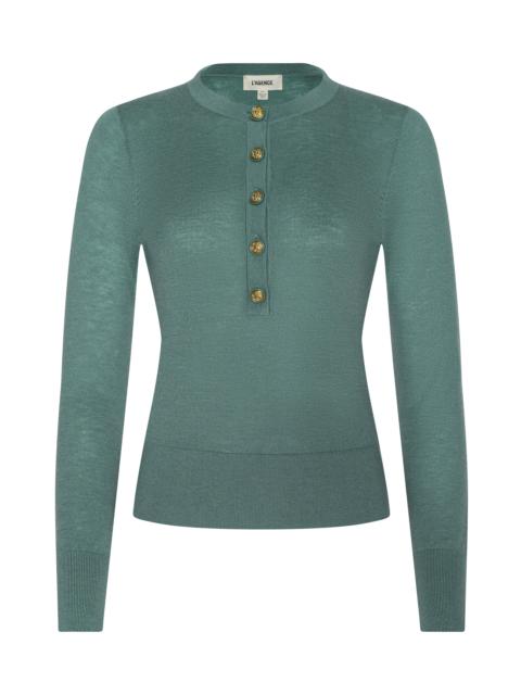 L'AGENCE Ronda Knit Henley Top