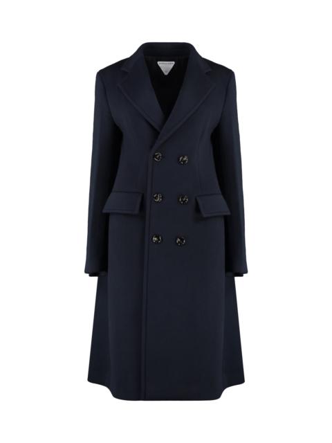 Double-breasted Wool And Cashmere Coat