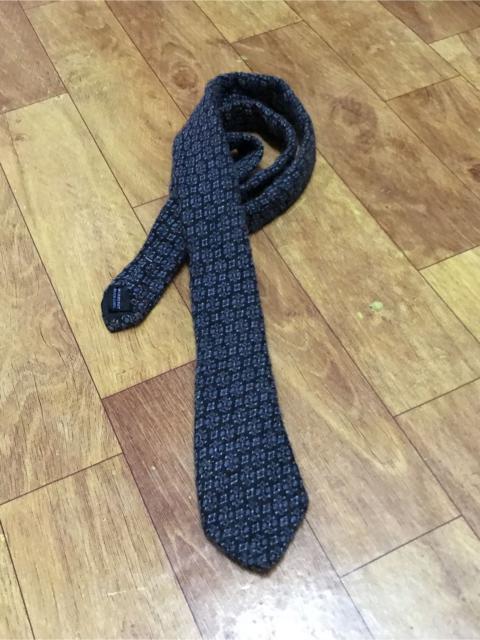 Burberry BURBERRY BLACK LABEL WOOL BLUE BLACK NECK TIE