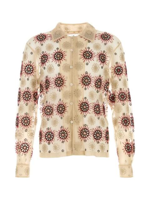 Bode Men Embellished Tulle Solarium Shirt