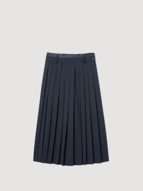 Sandro MAXI PLEATED SKIRT
