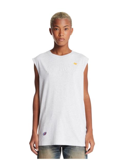 Acne Studios Gray Logo-Embossed Top